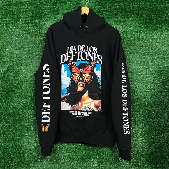 Deftones Other - Dia De Los Deftones Nu Metal Band Oversized Hoodie Size Large